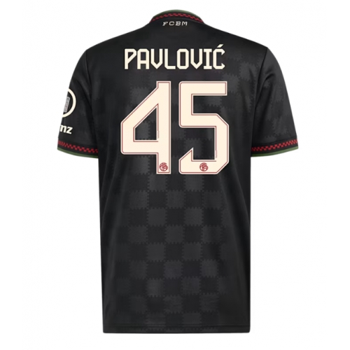 Billige Fotballdrakt Bayern Munich Aleksandar Pavlovic #45 Replika Tredjedrakt 2025-26 Kortermet Billige Fotballdrakt Bayern Munich Aleksandar Pavlovic #45 Replika Tredjedrakt 2025-26 Kortermet